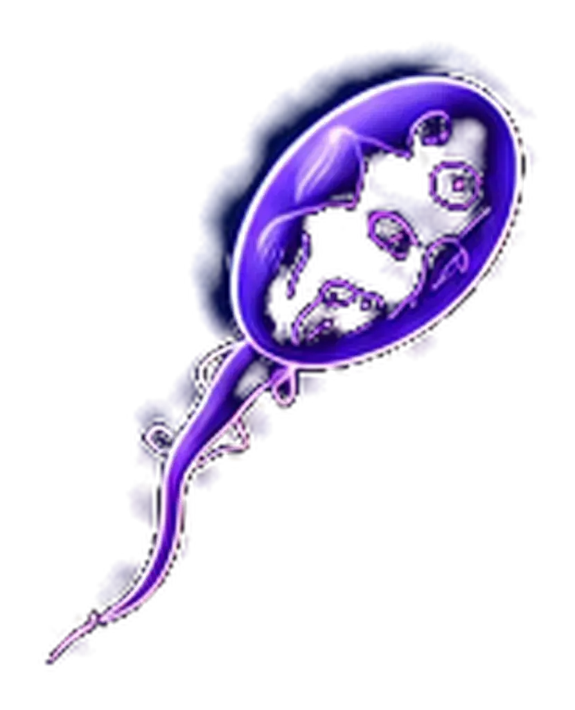 Spermatozoon showing morphology